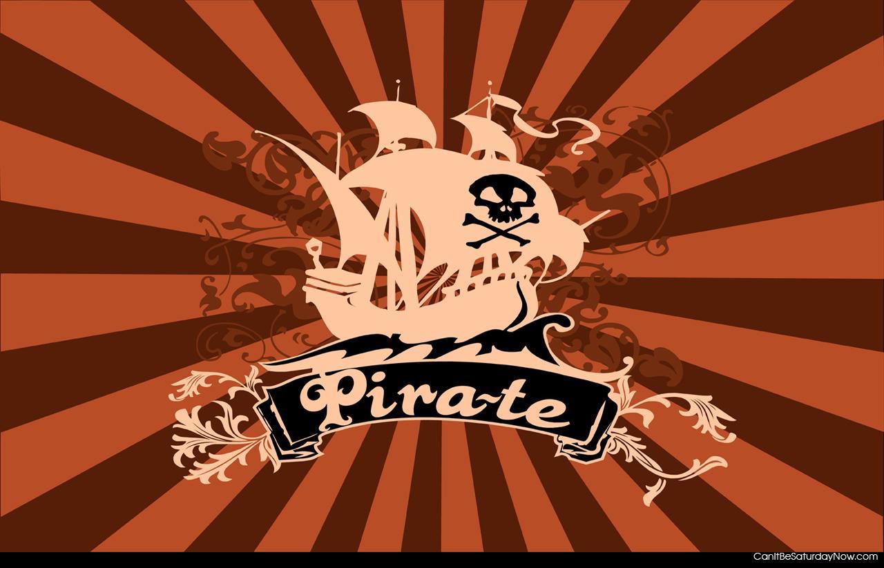 Pirate bay - yeah they got busted but its still a cool image